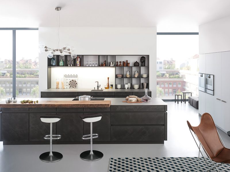 Hiện đại & mạnh mẽ với bếp xi măng