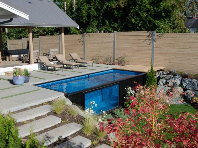 Bể bơi "vạn năng" từ container chở hàng tái sử dụng