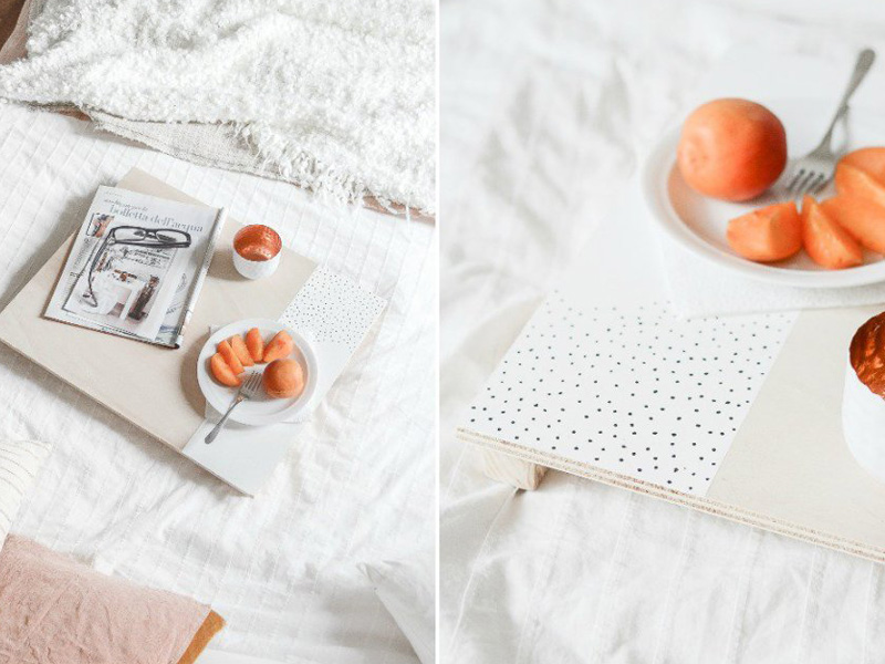 DIY: Tự làm chiếc bàn lười cho buổi sáng cuối tuần