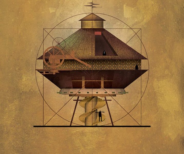 Federico Babina ghi lại phong cách của các hoạ sĩ nổi tiếng qua dự án minh hoạ kiến trúc thú vị