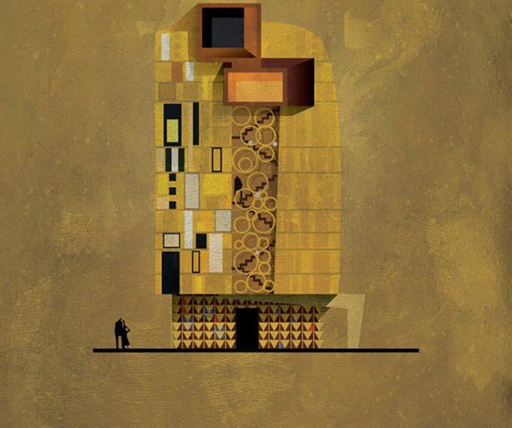 Federico Babina ghi lại phong cách của các hoạ sĩ nổi tiếng qua dự án minh hoạ kiến trúc thú vị