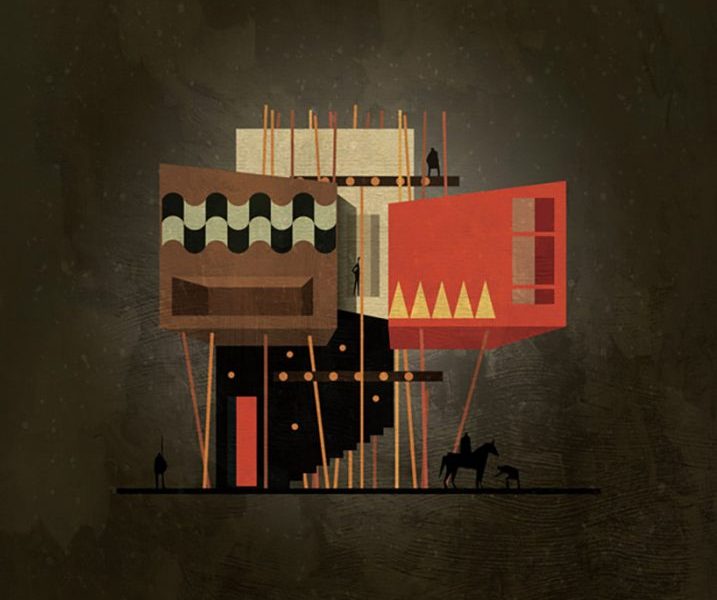 Federico Babina ghi lại phong cách của các hoạ sĩ nổi tiếng qua dự án minh hoạ kiến trúc thú vị