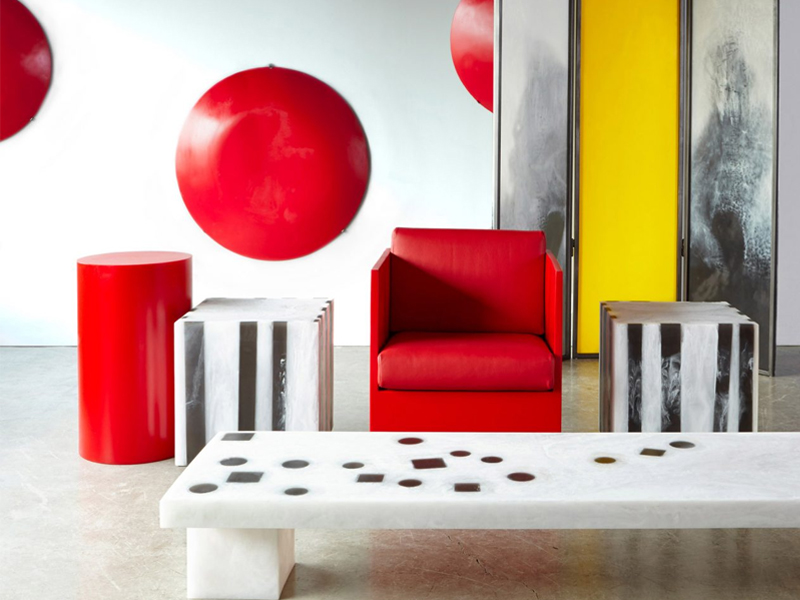 Chất chơi với nội thất khối táo bạo từ nhựa resin