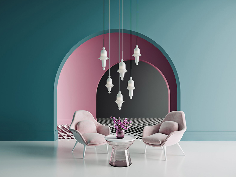 Cảm hứng trang nhã từ bộ đèn chuông treo của Dima Loginoff