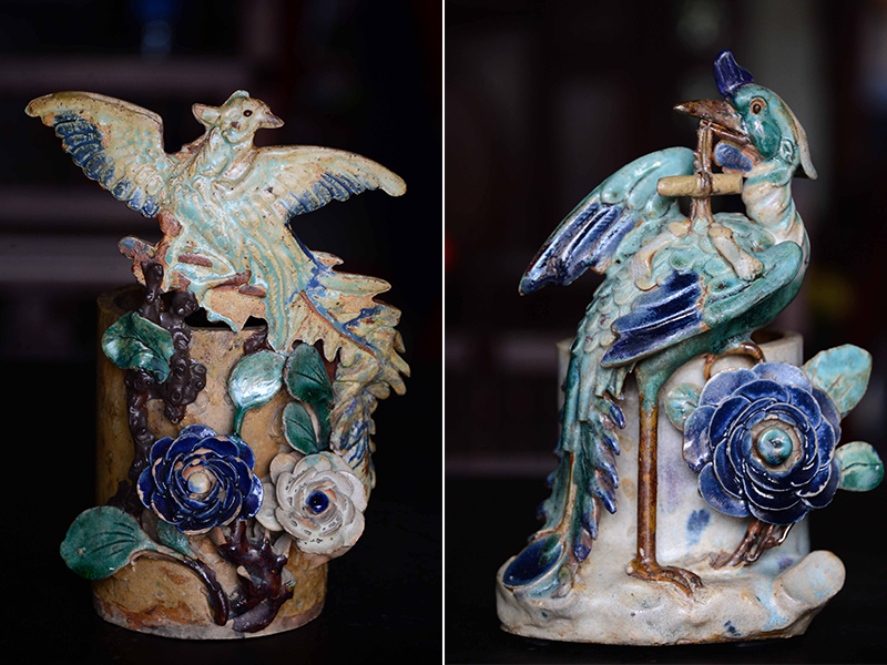 Nghệ thuật cắt dán, in khuôn trong gốm Lái Thiêu – Quảng Đông