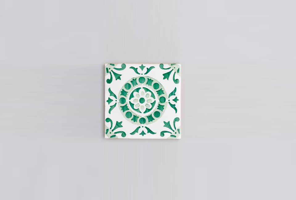 gạch bông everette and blue elledecoration vietnam inspiration-verde 1