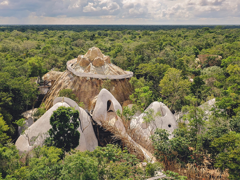 Trung tâm nghệ thuật Azulik Uh May - Dáng hình hiện đại của tự nhiên