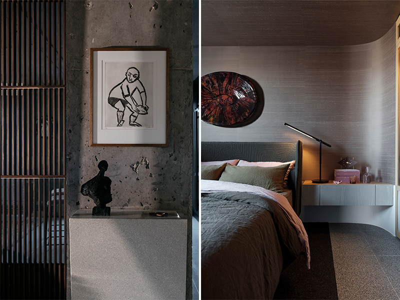 Tông màu tối trong căn hộ 1960 tại Sydney