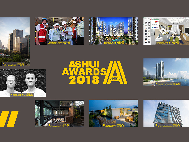 Ashui Awards 2018 công bố kết quả bình chọn các danh hiệu của năm trong lĩnh vực Xây dựng tại Việt Nam