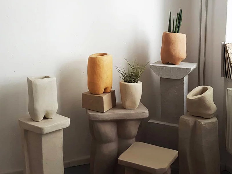 Hempcrete - Chậu cây nguyên khối làm từ gai dầu