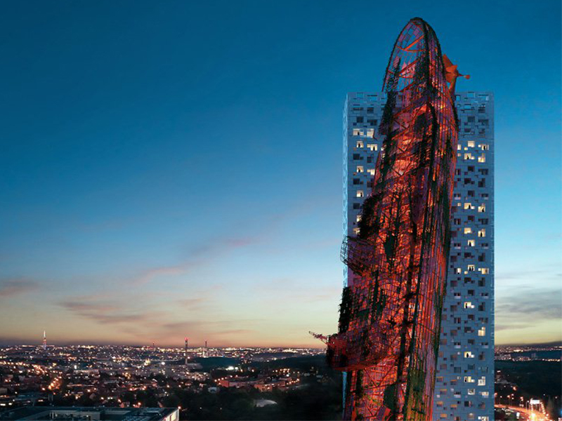 Shipwreck Tower - Dự án nhà cao tầng 135 mét tại Prague