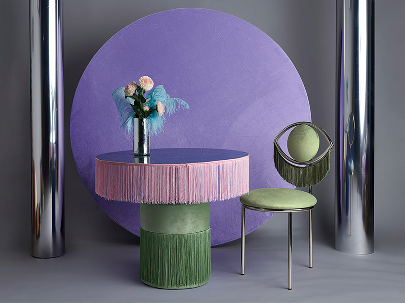 Wink Chair - Cảm hứng đôi mắt qua chi tiết tua rua