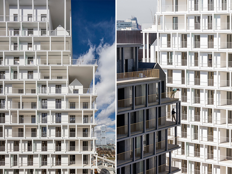 Khối kiến trúc hàng lối, nhịp nhàng