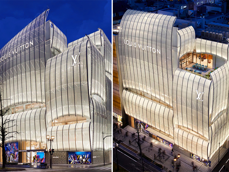 Toà nhà cánh buồm của Louis Vuitton tại Osaka