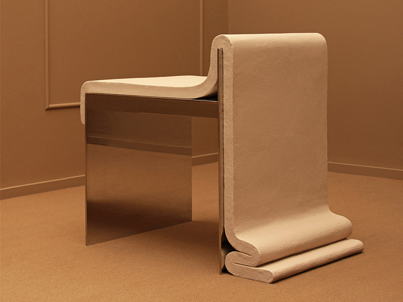 Concrete Melt Chair - Nếp gấp bê tông