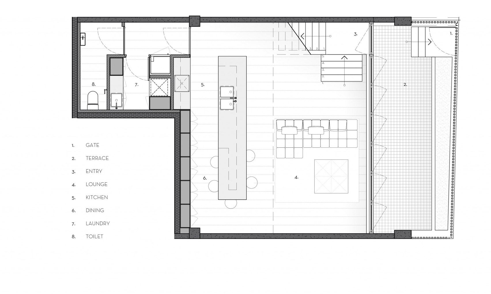 Điểm giao của bê tông và gỗ nơi căn hộ Melbourne