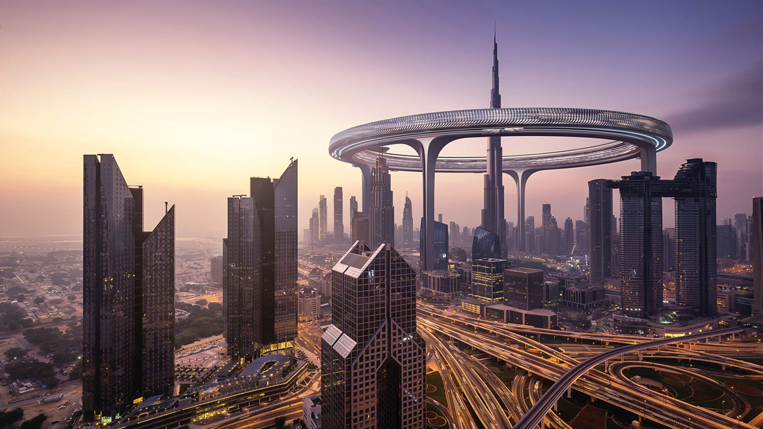 Công trình kiến trúc đô thị tương lai ở Dubai ở độ cao 550 mét