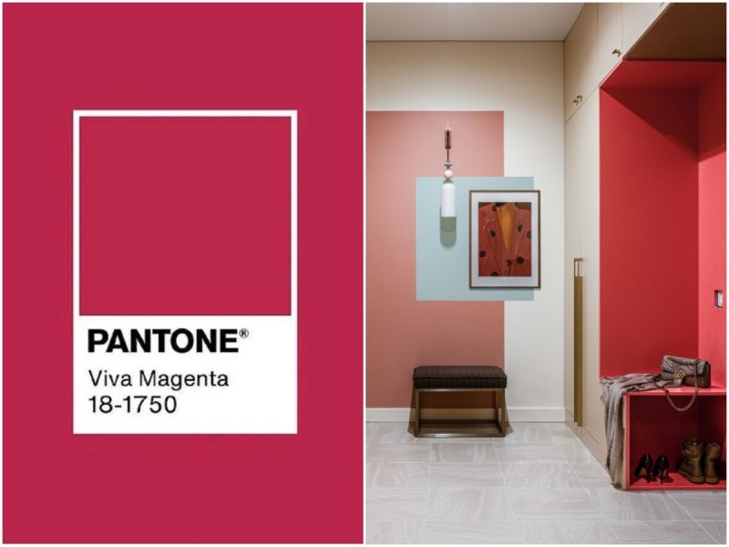 Ứng dụng màu của năm 2023 - Viva Magenta trong thiết kế nội thất