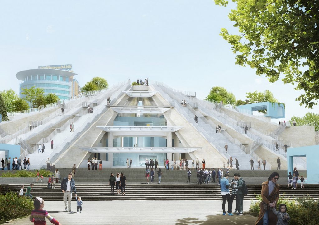 cong trinh The Pyramid of Tirana MVRDV