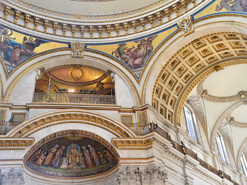 Vòm trần huyền diệu ở nhà thờ chính tòa St.Paul