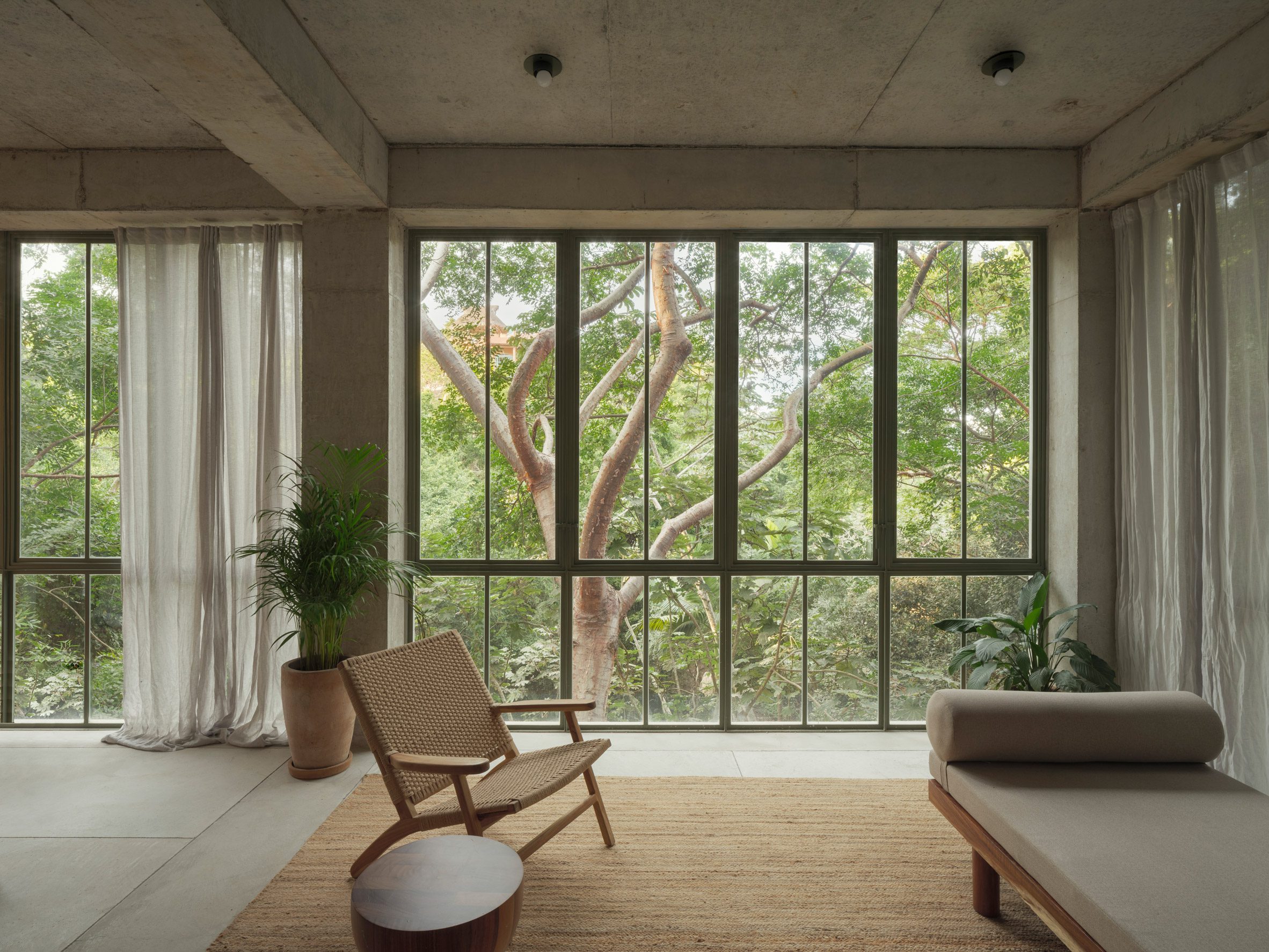 khach san nico Loma Alta brutalism chu nghia tho moc kien truc nhiet doi phong ngu