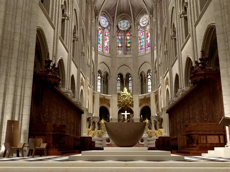 Nội thất mới cho ngày trở lại đáng mong đợi của Nhà thờ Đức Bà Paris