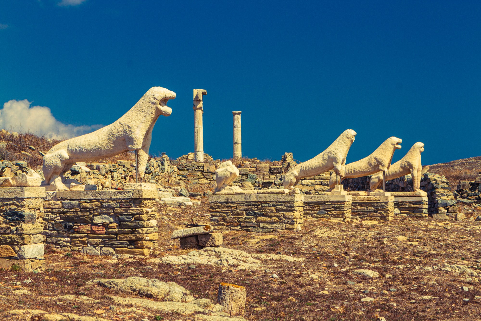 kien truc co dien hy lap Terrace of the Naxian Lions