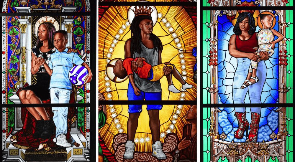 Kehinde Wiley stained glass