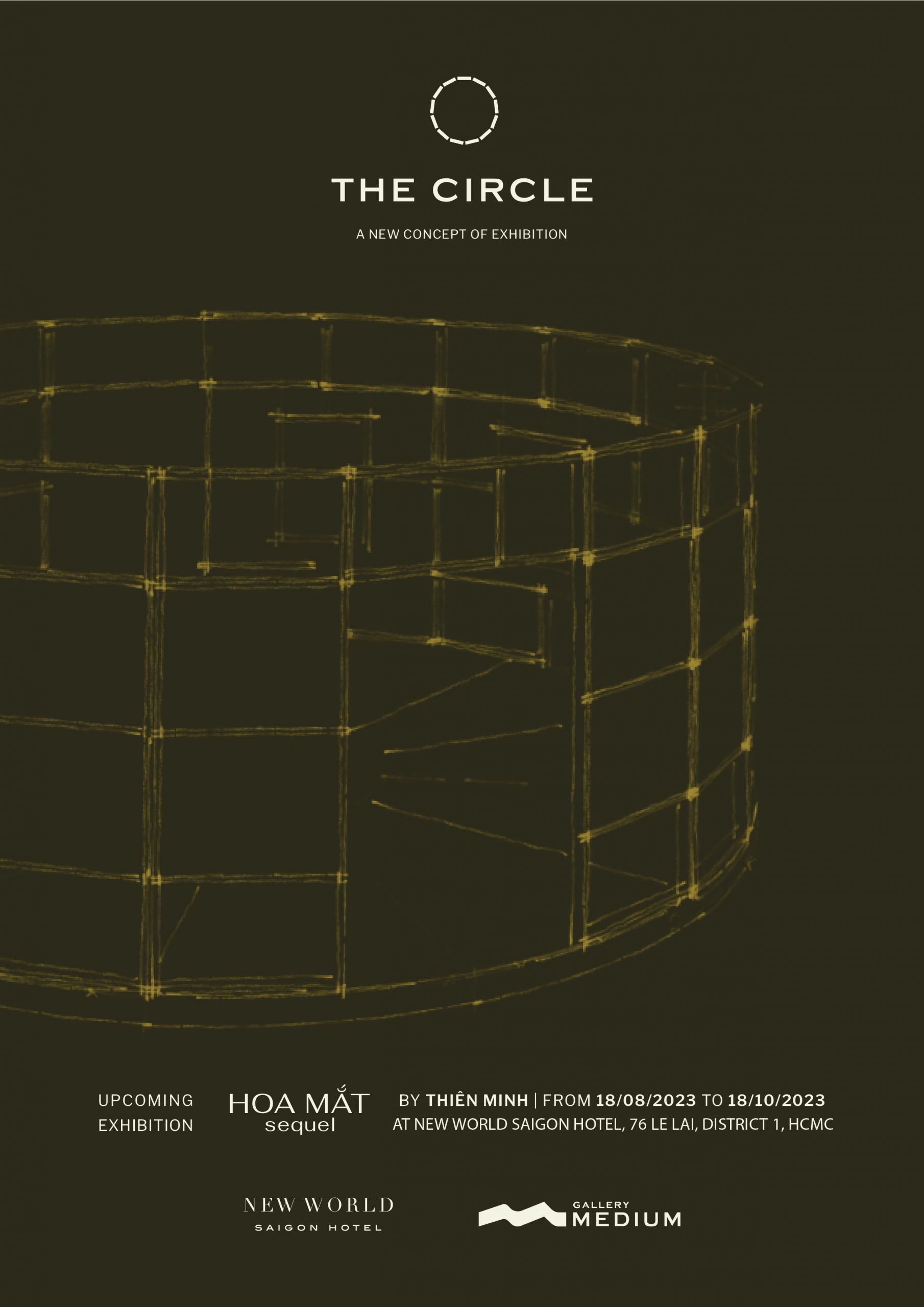 the circle exhibition nghe thuat gallery medium