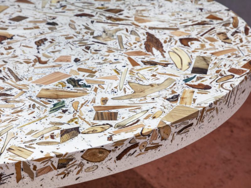 Terrazzo từ vụn gỗ - Ý tưởng vật liệu bền vững mới