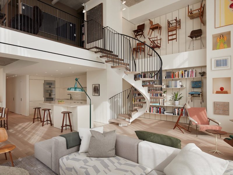 Bộ sưu tập ghế ấn tượng tại căn hộ ở Chicago