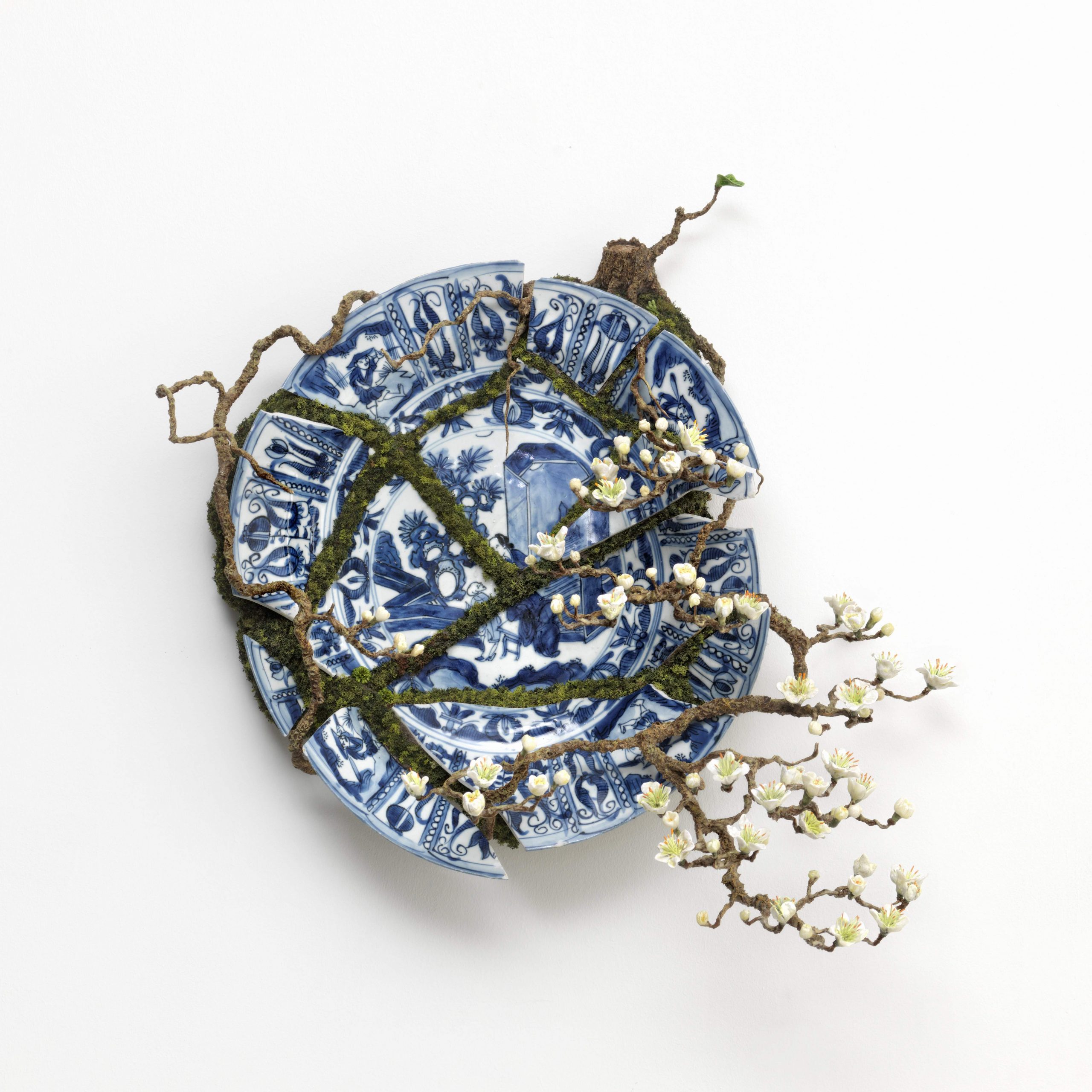 kintsugi mo hinh cay canh bonsai