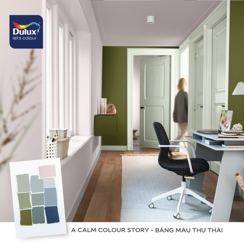 dulux bang mau cua nam thu thai hong khoi am sweet embrace