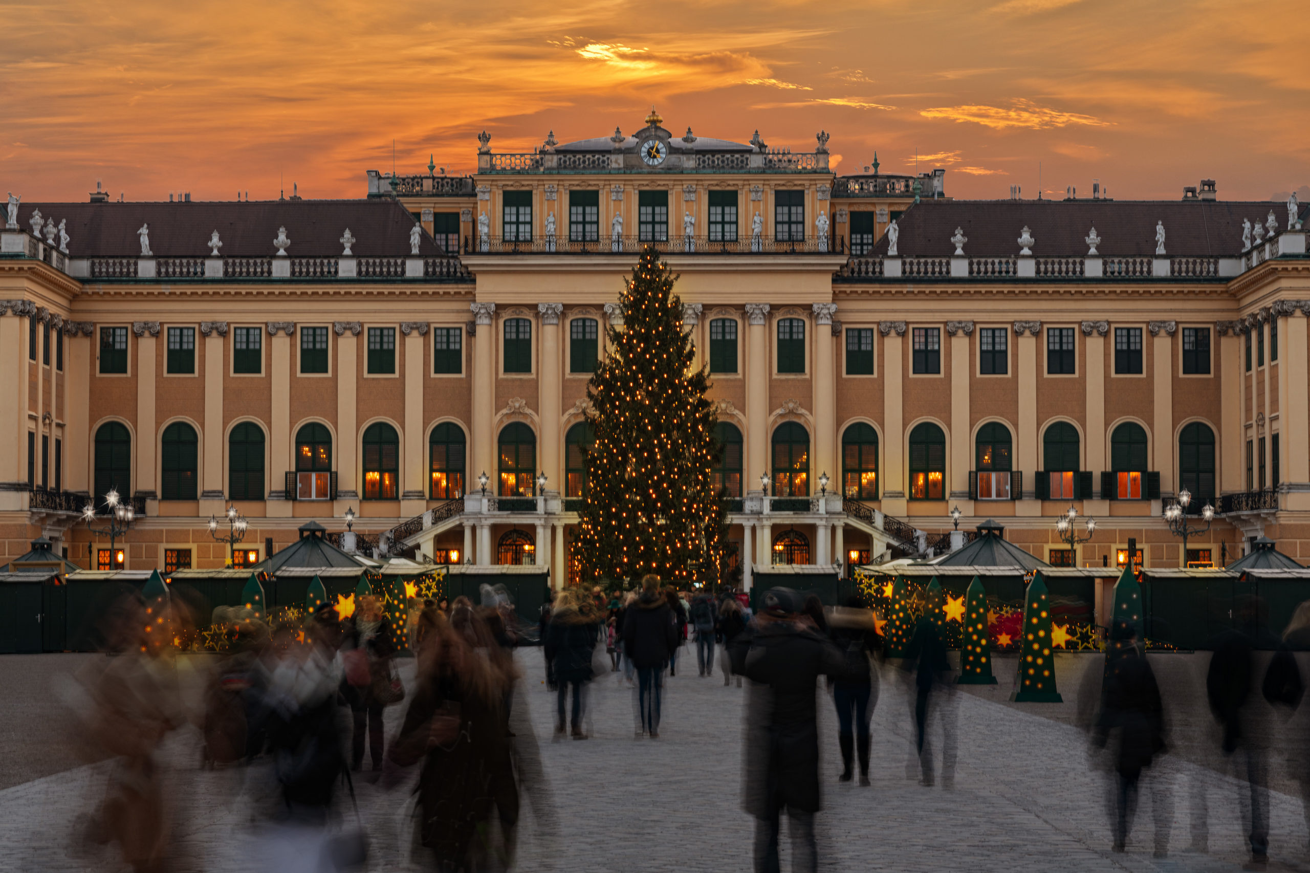 vienna austria du lịch mua dong cung dien