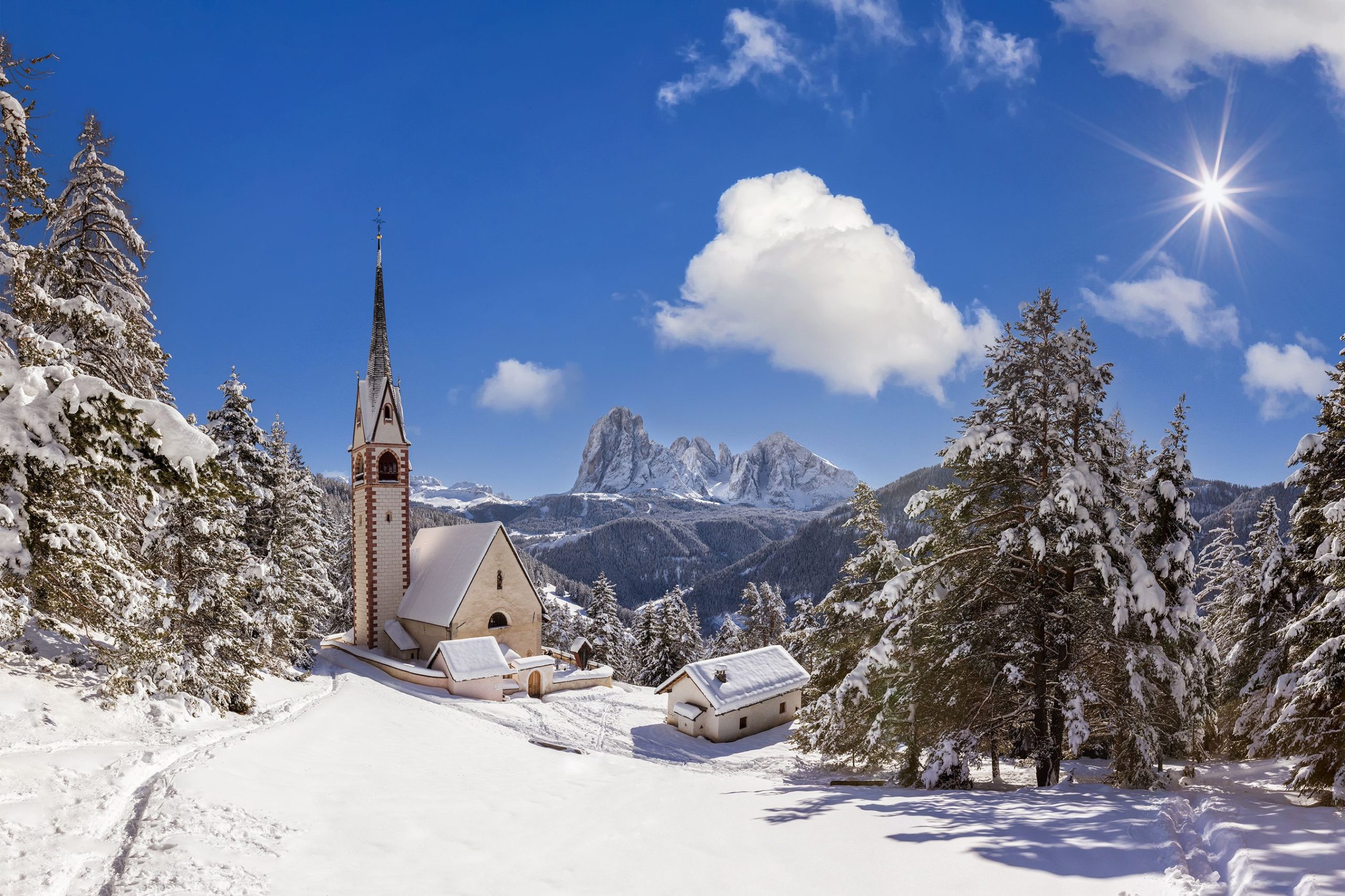 du lịch chau au mua dong italy dolomites