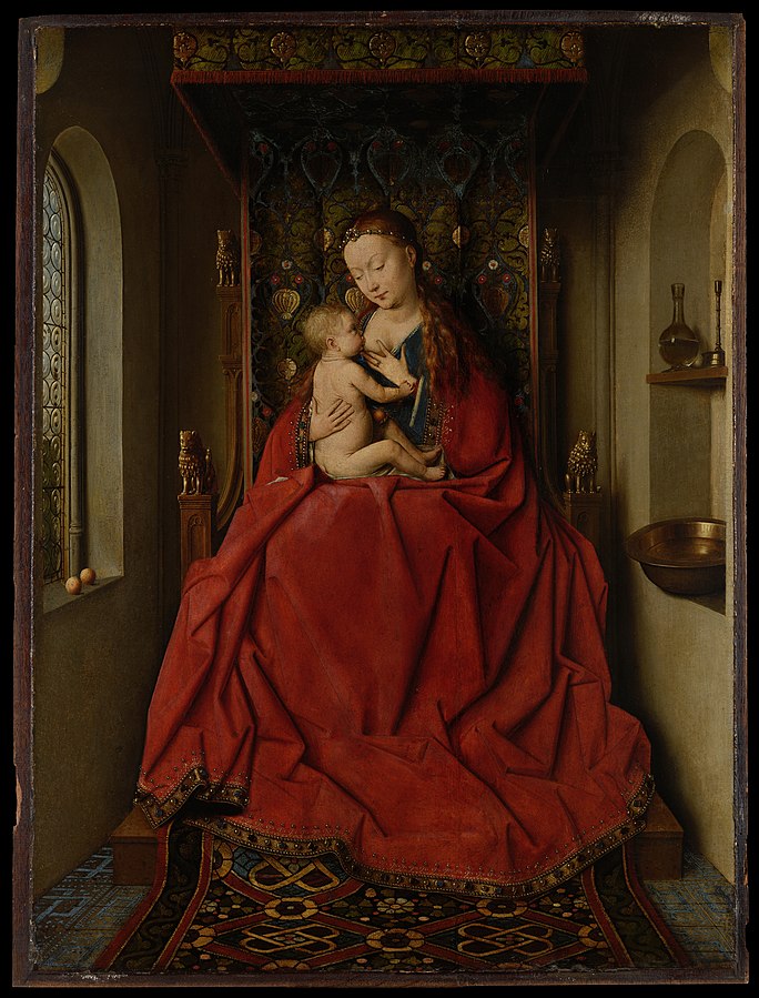 tranh phuc hung lucca madonna jan van eyck