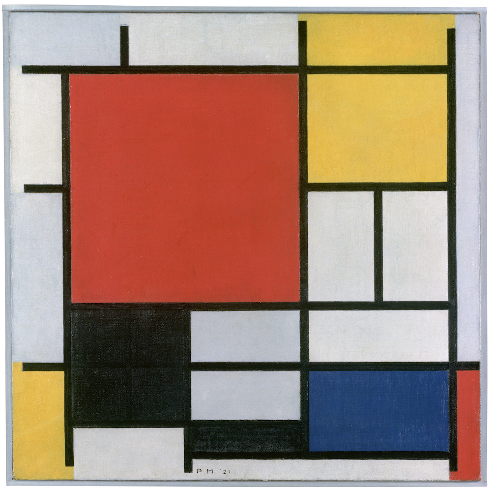 mondrian de stijl nghe thuat