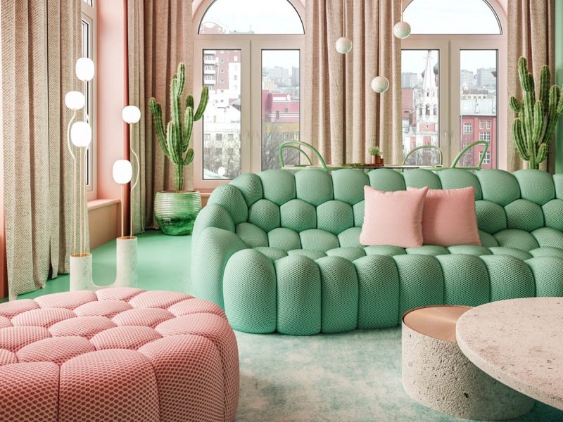 Màu pastel nhiệt đới