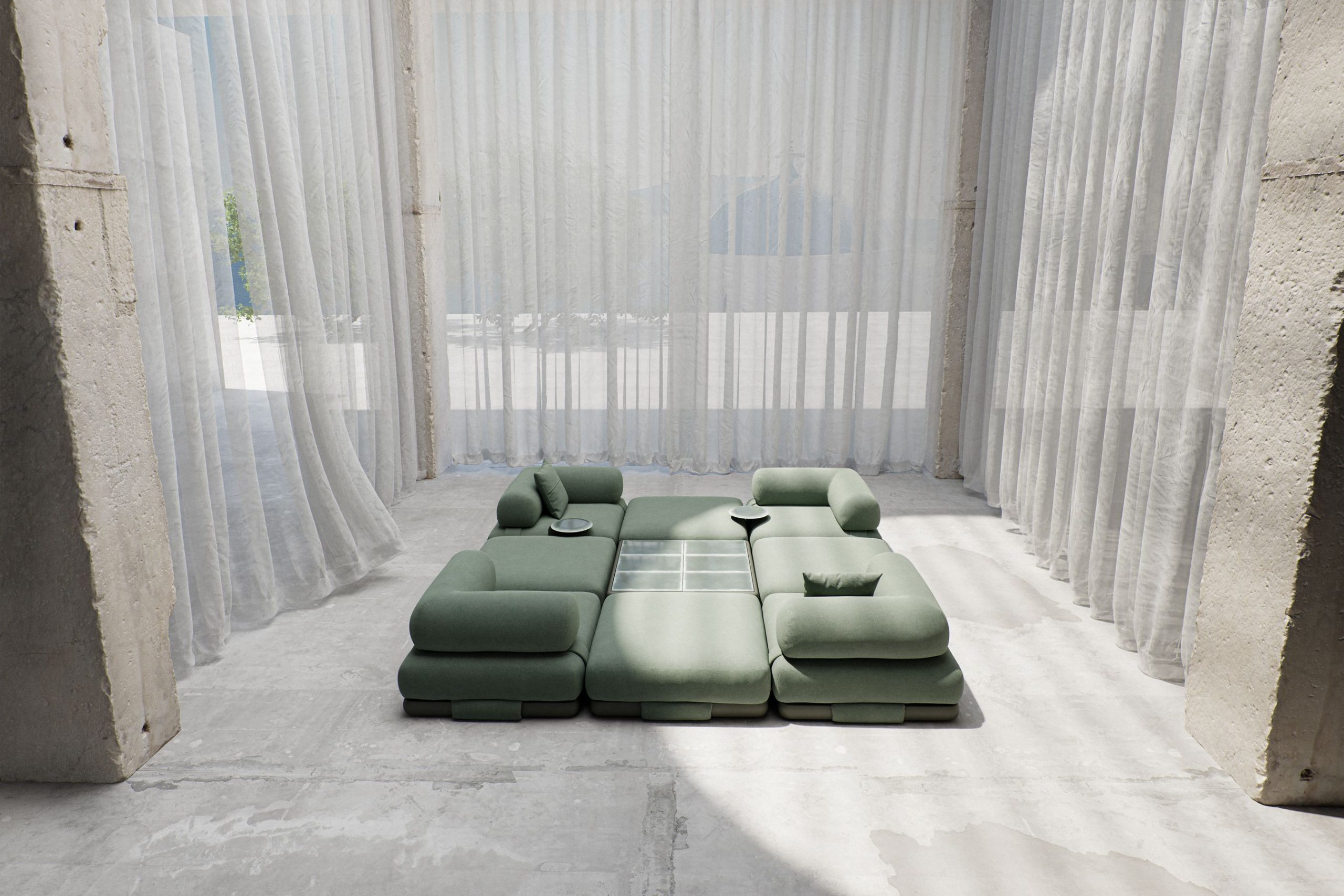 noi that linh hoat Kettal sofa phong khach milan design week Patricia Urquiola