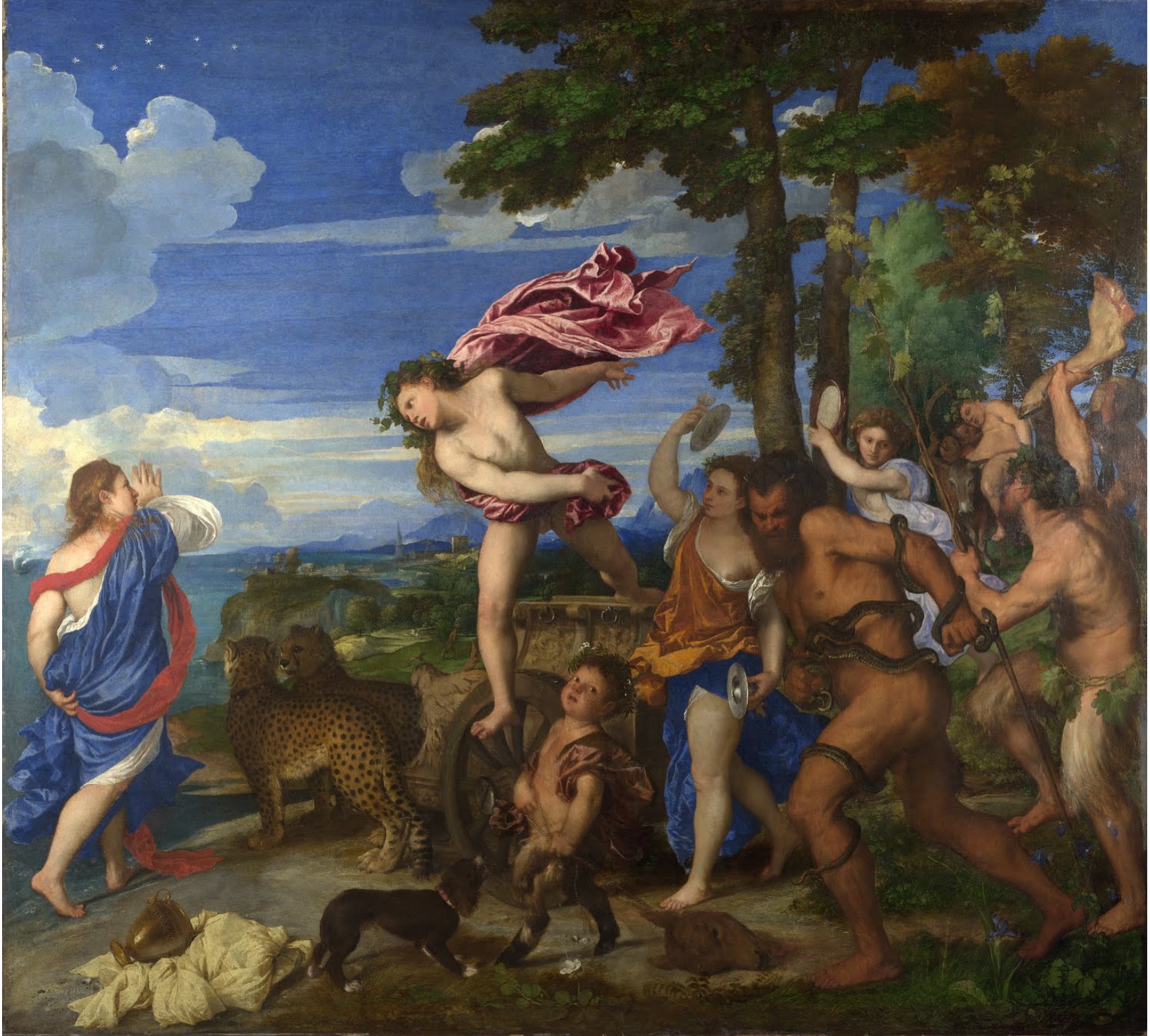 Bacchus and Ariadne Titan tranh co dien nghe thuat