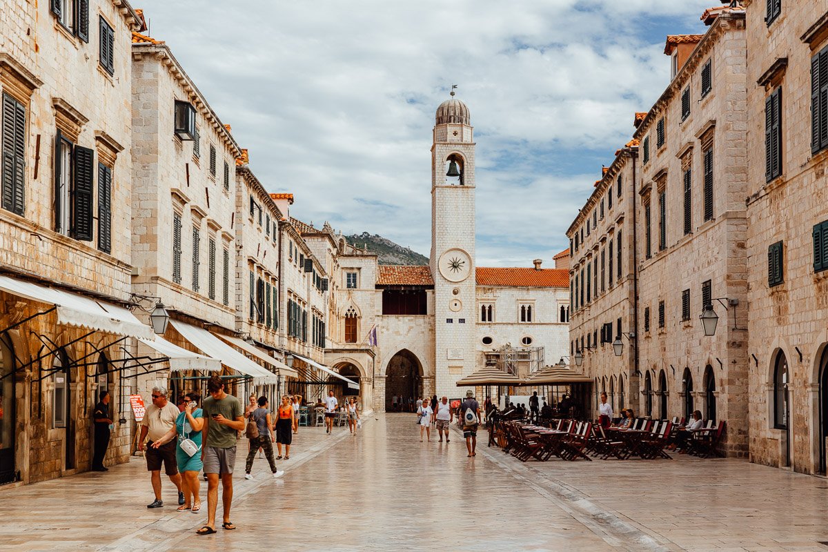 pho co kien truc di san Dubrovnik 