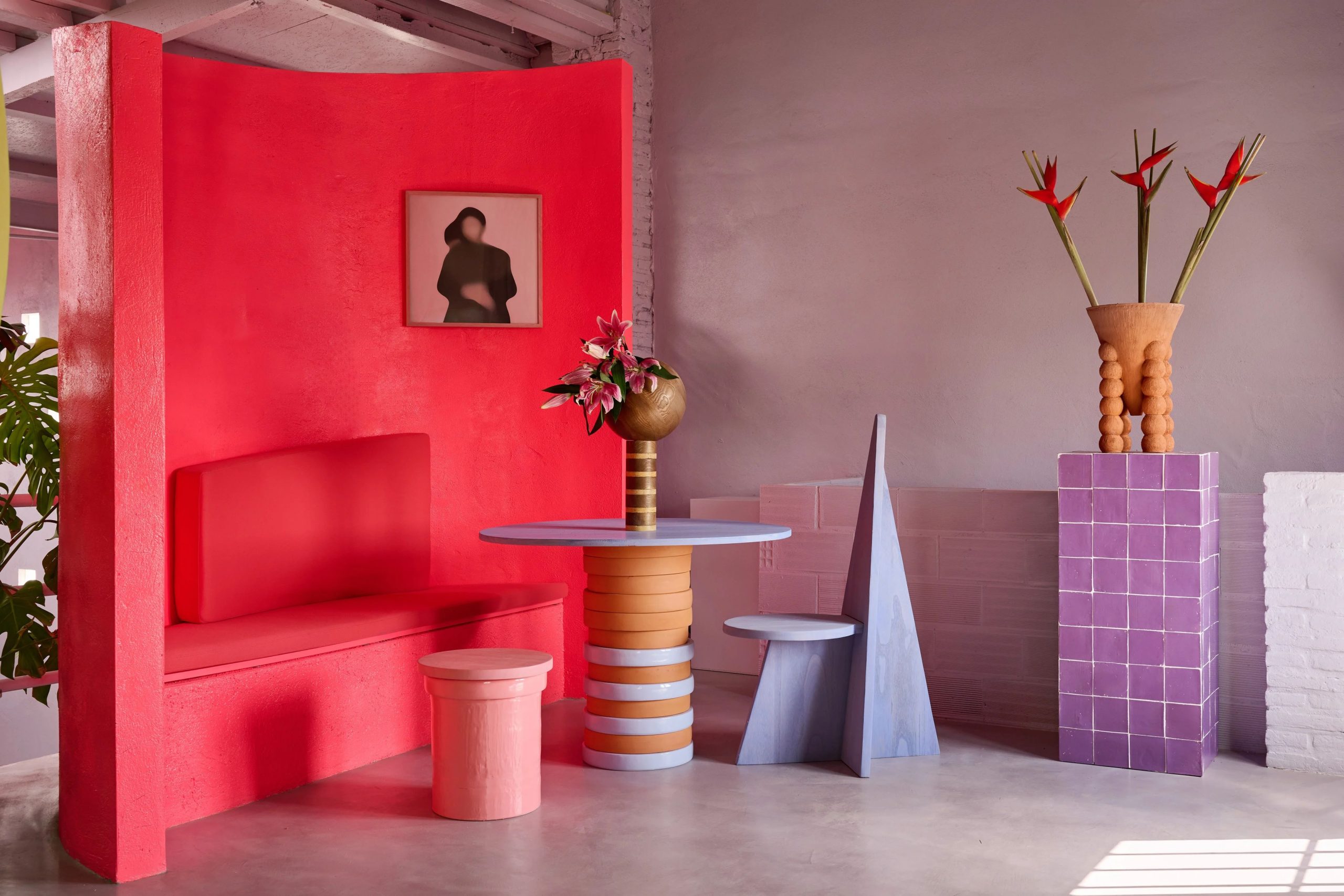 buc binh phong hong trong ngoi nha cua Ana Milena Hernández Palacios Christophe Penasse Masquespacio studio