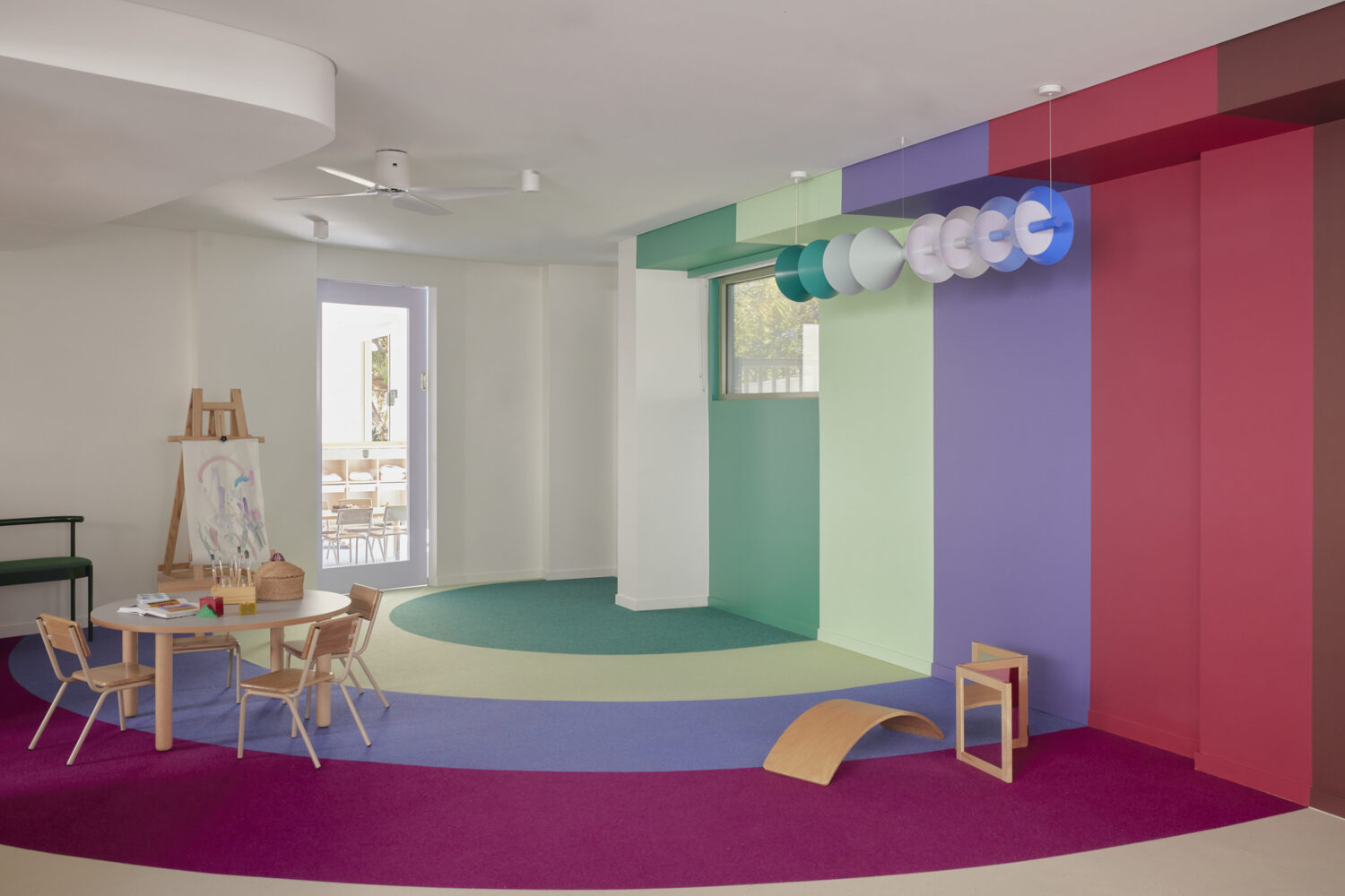 khong gian noi that Harbour Early Learning Melbourne Danielle Brustman SJB Architects Supercontext Architecture