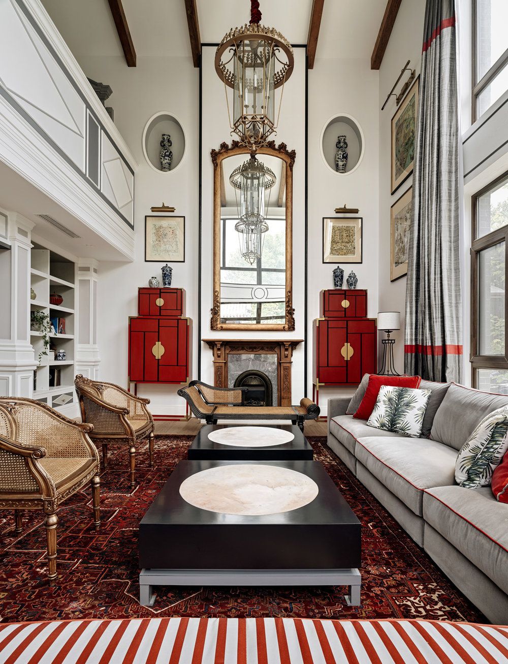 Baptiste Bohu Interiors noi that phong khach biet thu chinoiserie