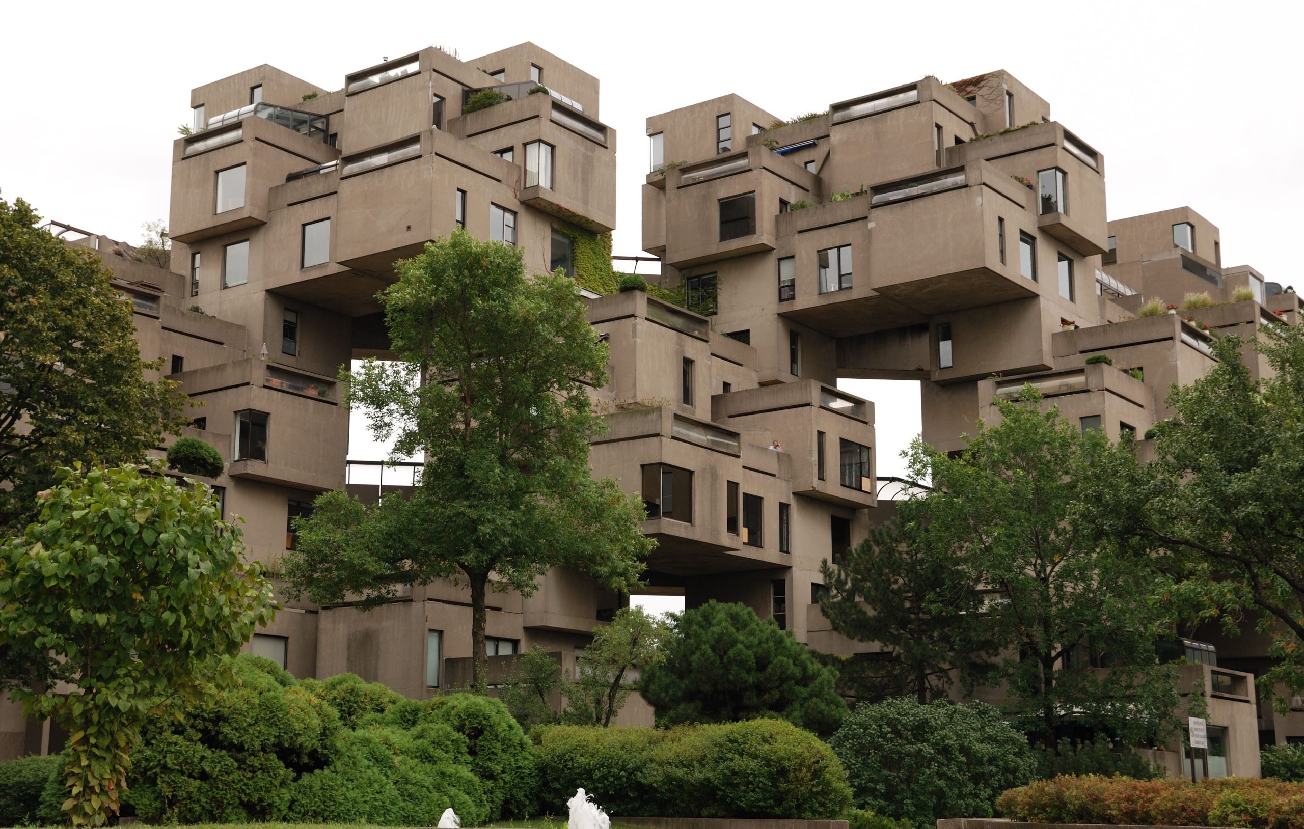 chu nghia eco brutalism Habitat 67 Montreal Canada Moshe Safdie