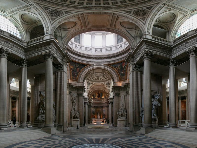 phong cach kien truc tan co dien Neoclassic den tho Pantheon Paris