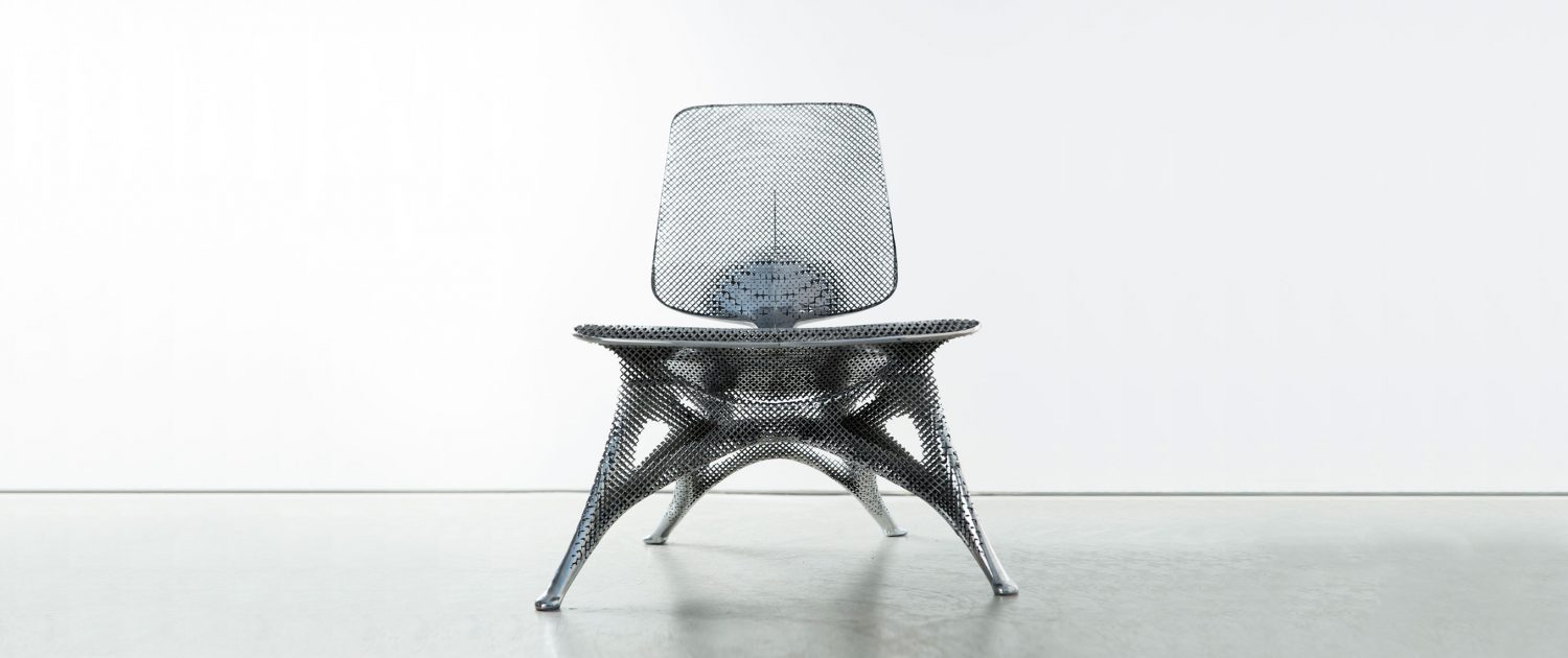 ghe thiet ke do noi that futuristic Joris Laarman Aluminum Gradient