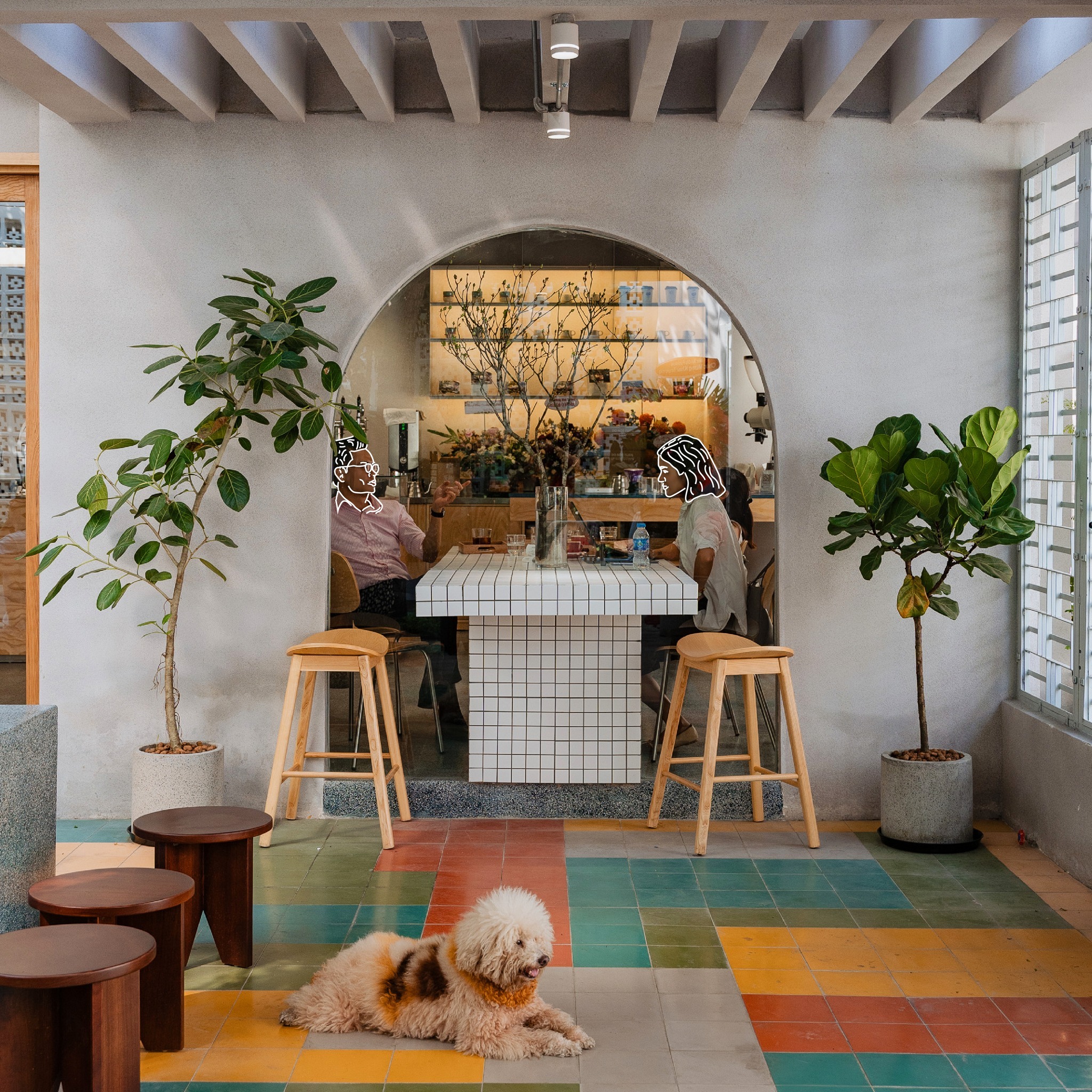 phong cach kien truc modernist Every Half Coffee Roasters