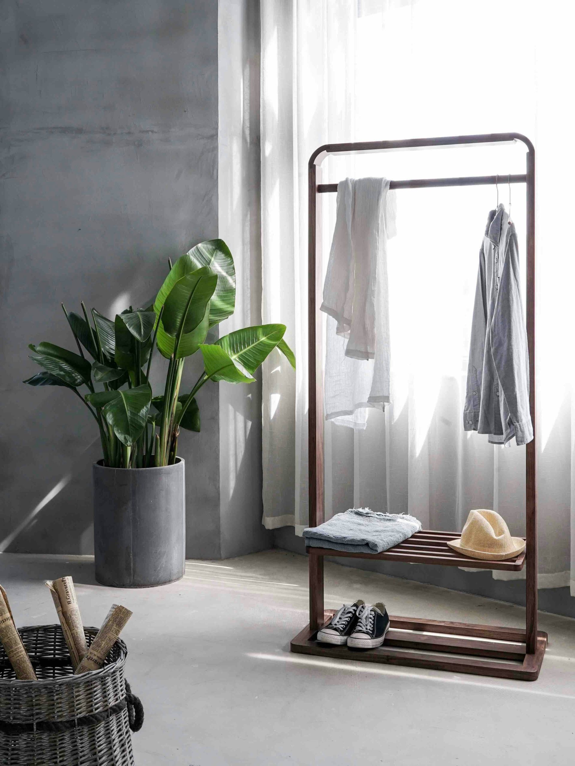 wood clothing racks