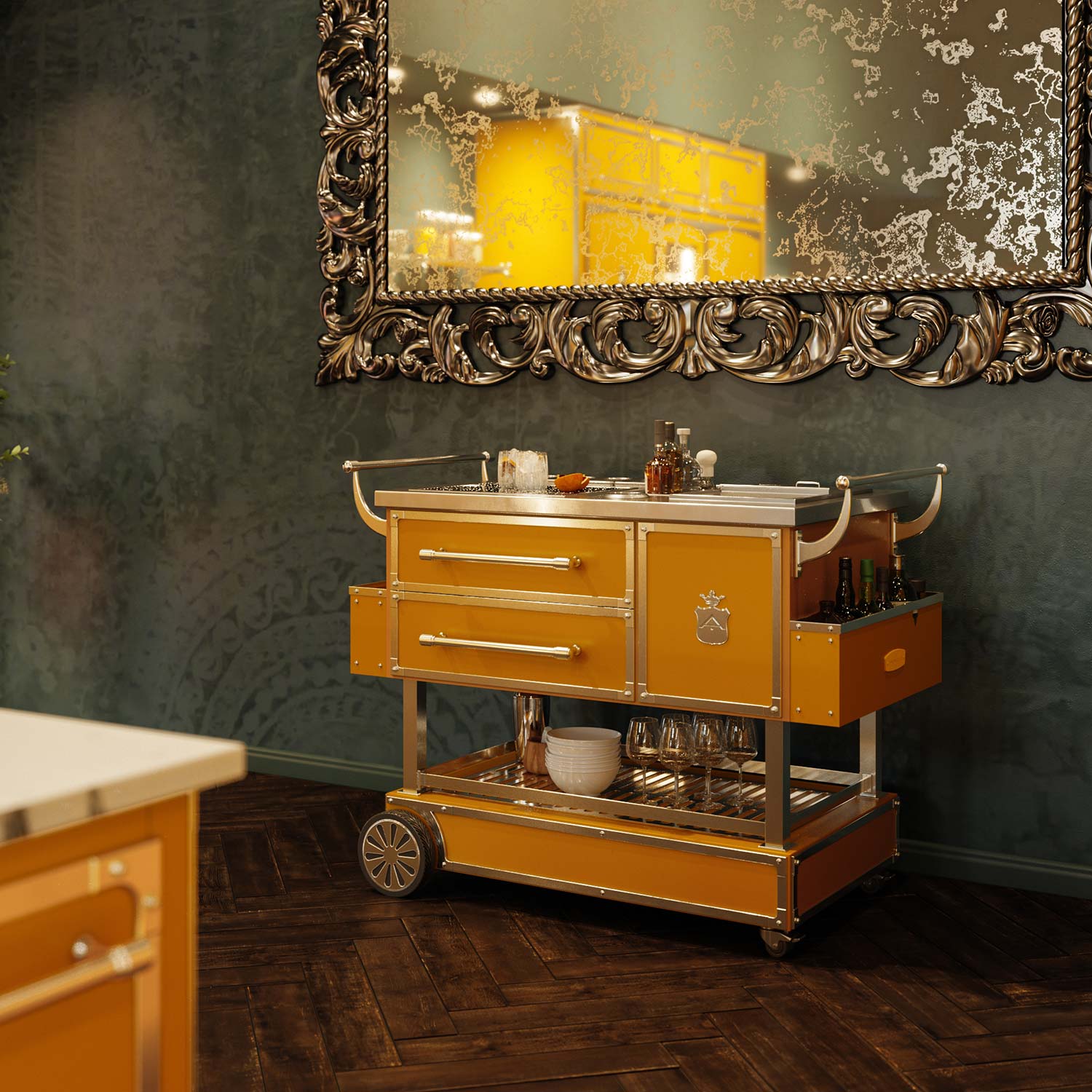 Bar trolley Officine Gullo Bar & Lounge Collection